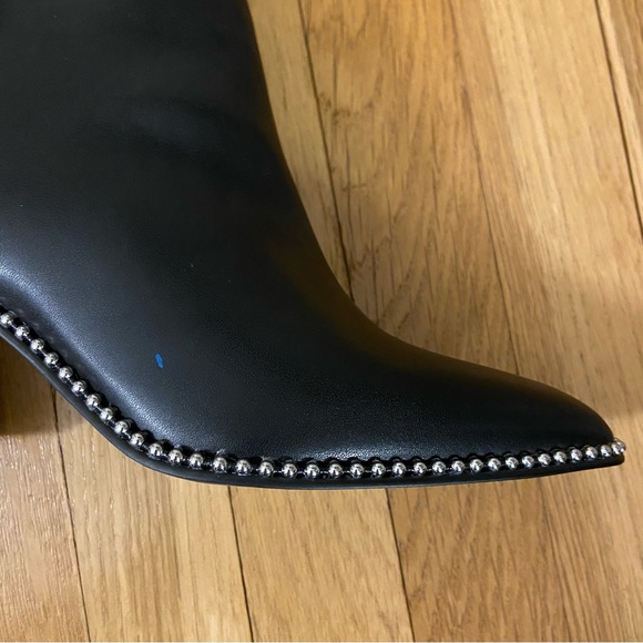 {Steve Madden} NIB Black Jinxed Embellished Pointed Toe Ankle Boots - size 10 - Picture 7 of 9